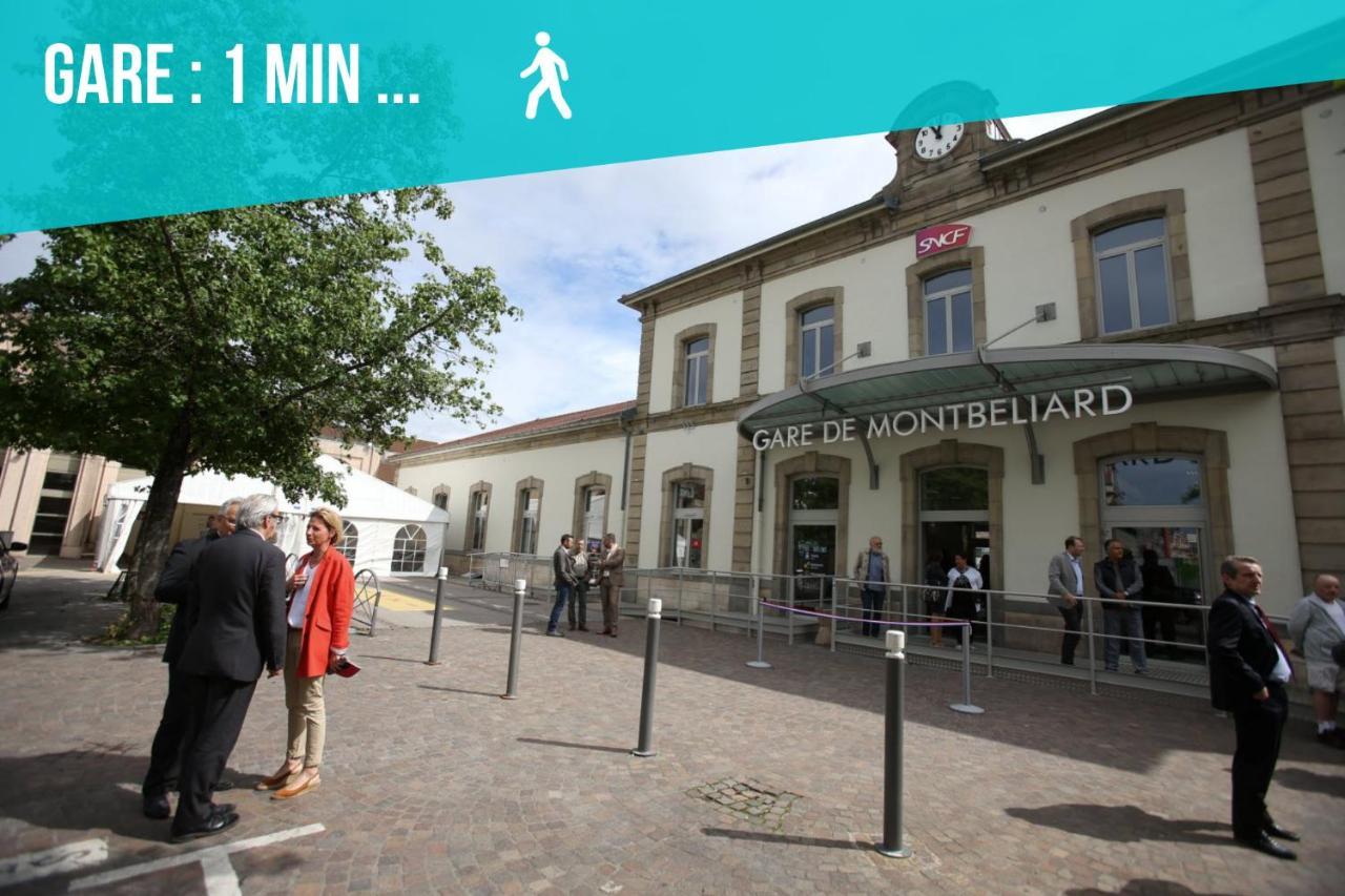 Le 21 -Gregimmo-Appart'Hotel Montbeliard Bagian luar foto